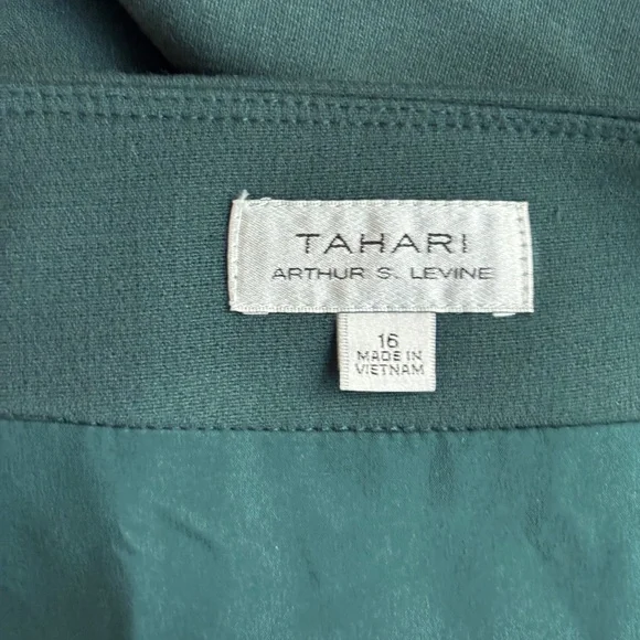 Tahari Straight Pencil Skirt - Hunter Green Size 16 - Picture 10 of 11